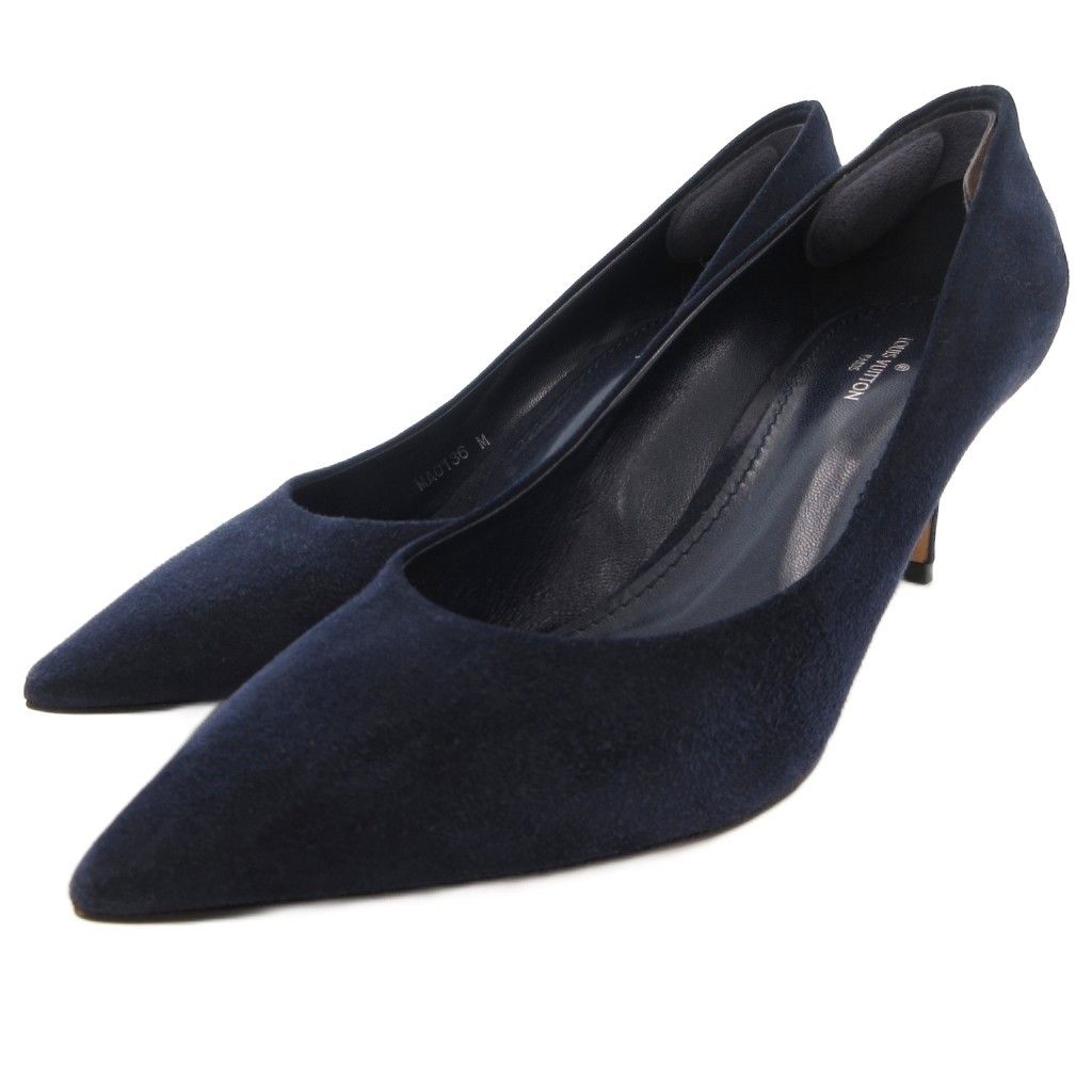 ルイヴィトン LOUIS VUITTON パンプス スエード ポインテッドトゥ