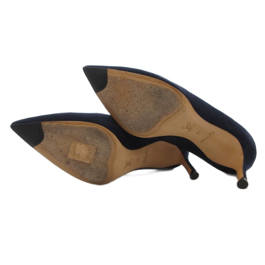 ルイヴィトン LOUIS VUITTON パンプス スエード ポインテッドトゥ