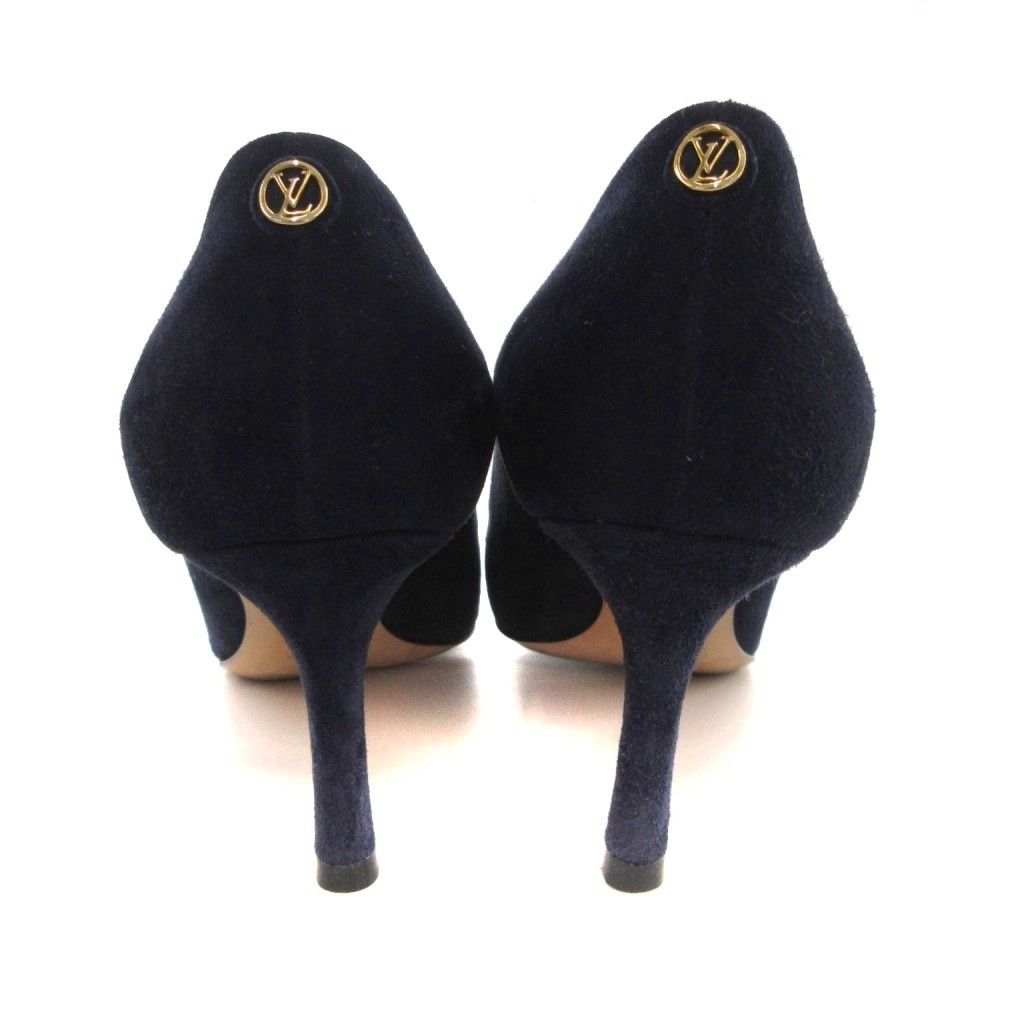 ルイヴィトン LOUIS VUITTON パンプス スエード ポインテッドトゥ