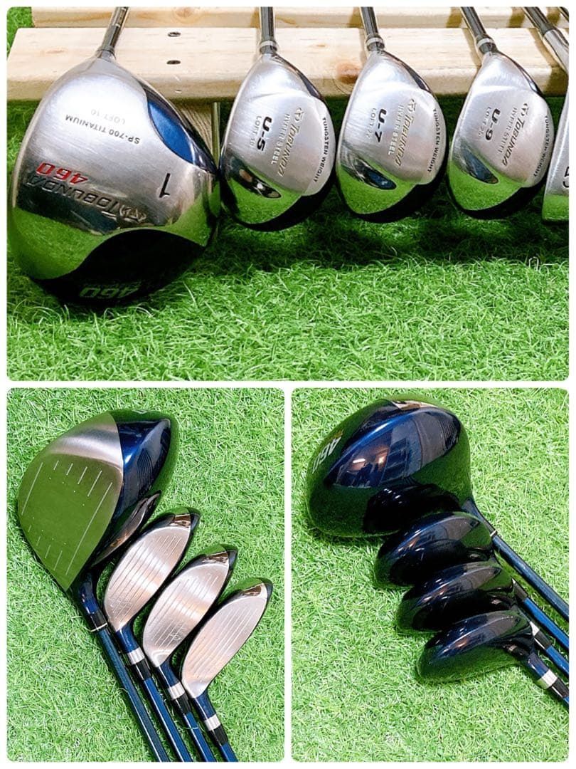 H4.初心者オススメ ゴルフクラブ メンズセット 右利き FLEX R 13本