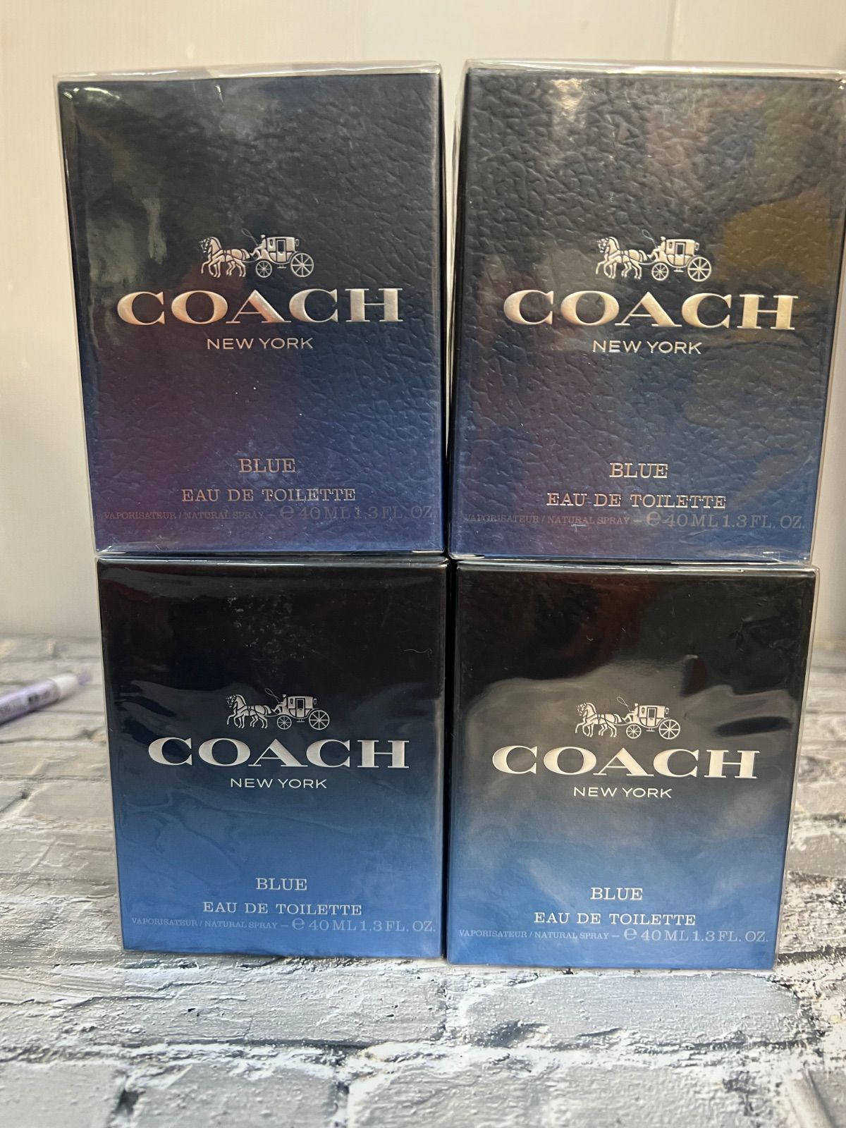 COACH コーチマン ブルー オーデトワレ ET 40 ml 4箱セット H 71203 3