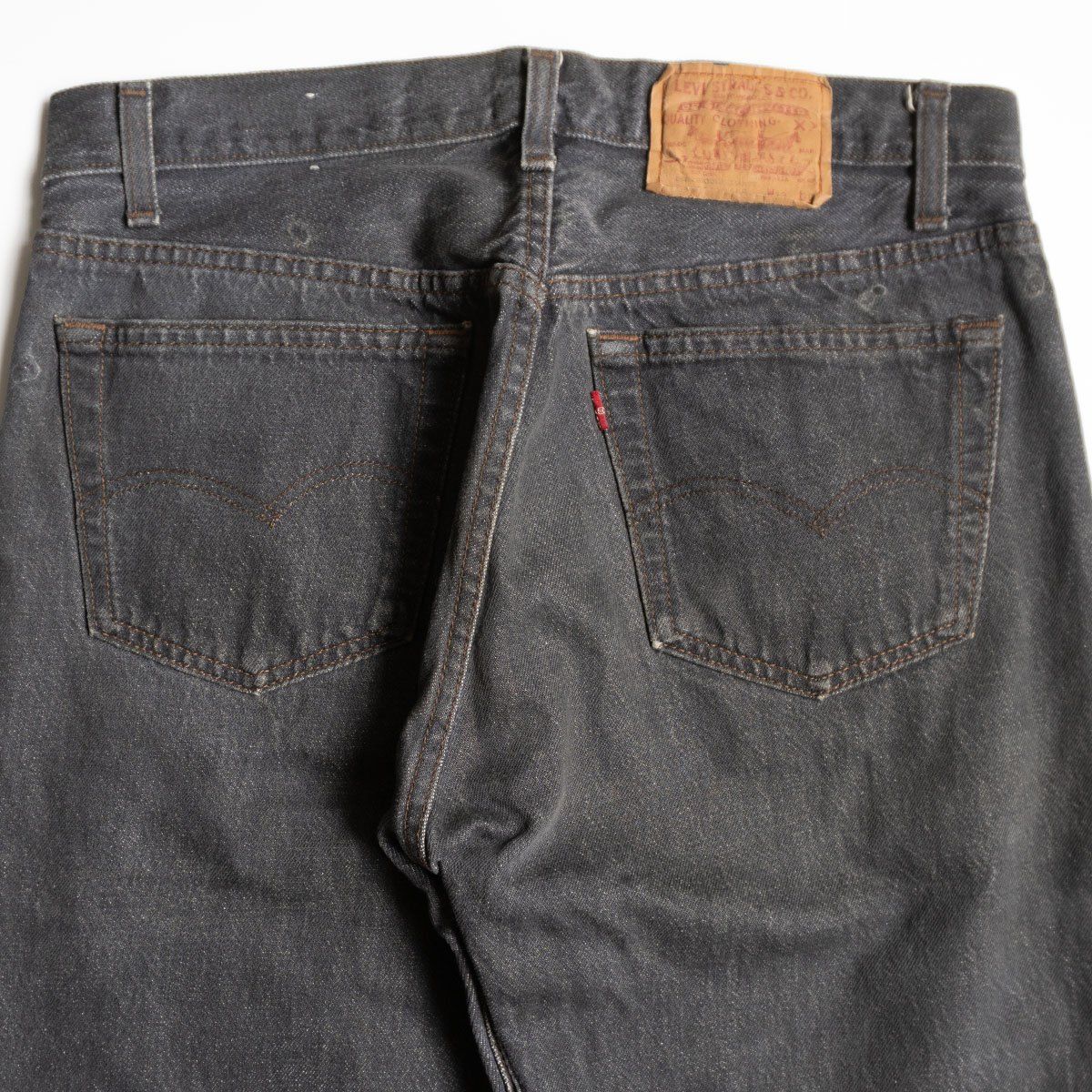 先染め/ゴールデンサイズ】 LEVI'S 【80s/501 ブラックデニム デニム