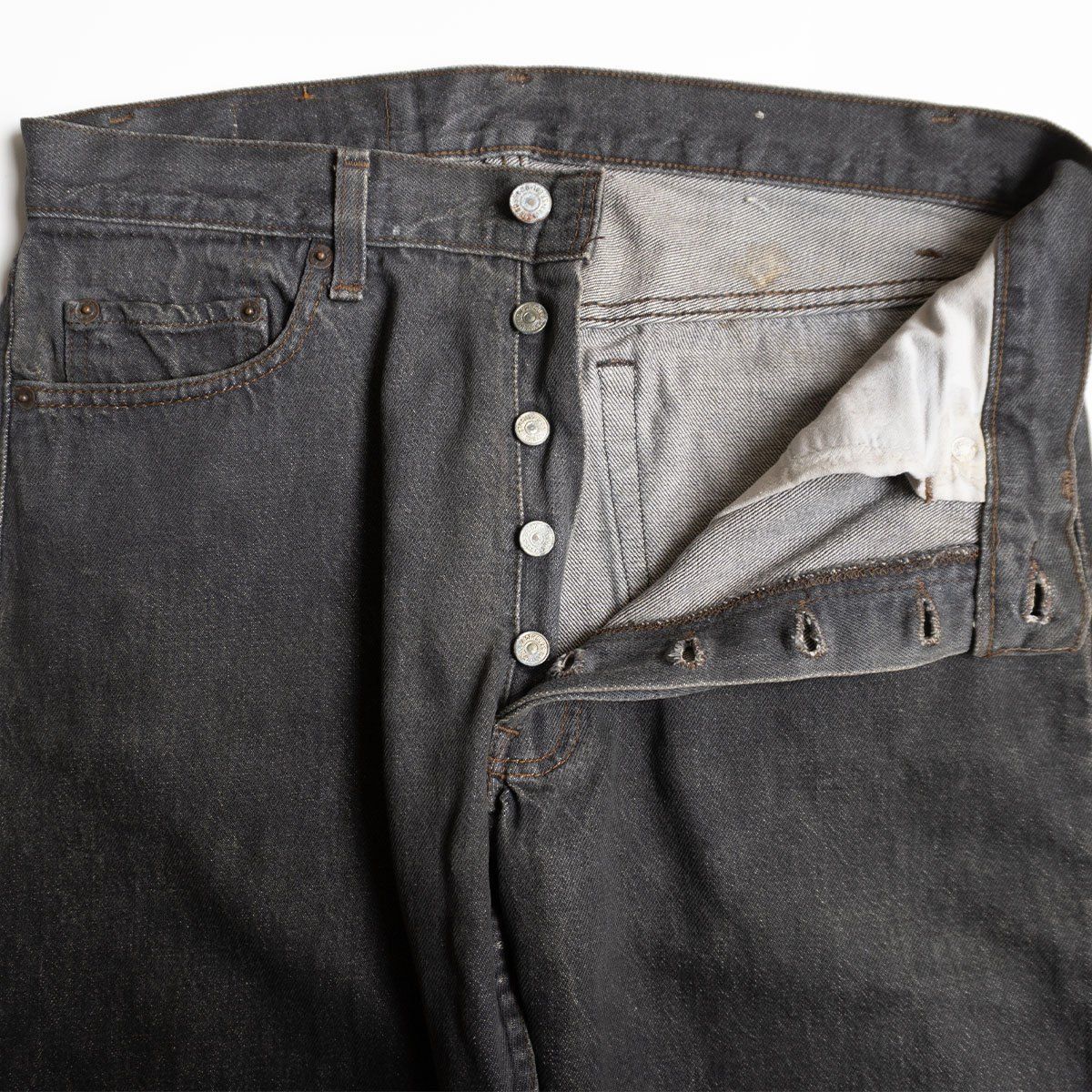 先染め/ゴールデンサイズ】 LEVI'S 【80s/501 ブラックデニム デニム