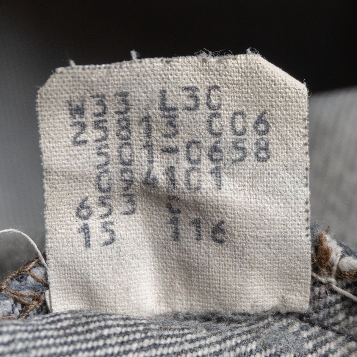 先染め/ゴールデンサイズ】 LEVI'S 【80s/501 ブラックデニム デニム