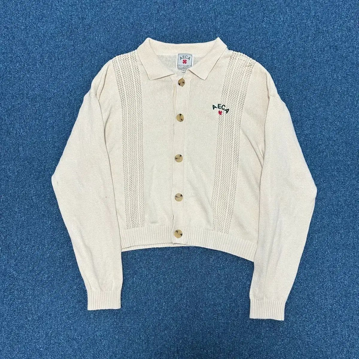 注意 エイカ白 aeca カーディガン Aeca White Stay Together エイカ白 AECA