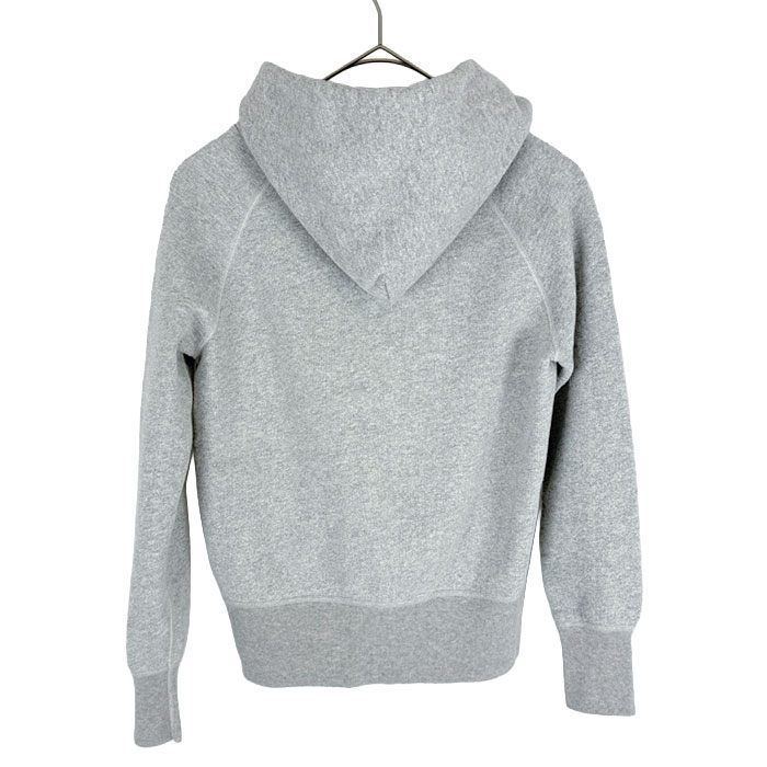 Drawer ドゥロワー パーカー グレー 裏起毛 ジップアップ コットン