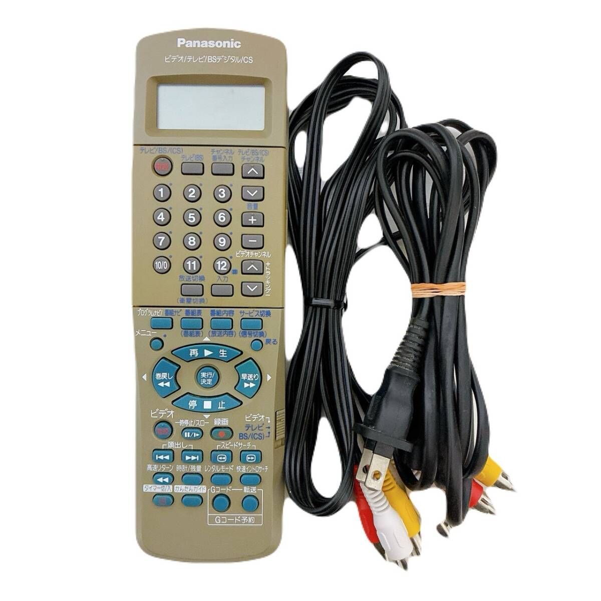 整備品 Panasonic パナソニック ビデオデッキ VHS NV H 3 K リモコン付 ケーブル付