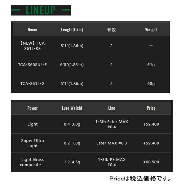  25年 新商品 ジャッカル Tコネクション エリア TCA S 61 L RS 仕舞寸法 95 5 cm フィッシュファインダー 釣りケース その他ロッド 釣り竿 ロッド