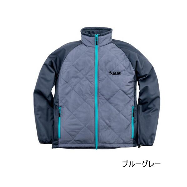 25年 新商品 サンライン アングラーズウォームジャケット SUW 15511 ブルーグレー Mサイズ