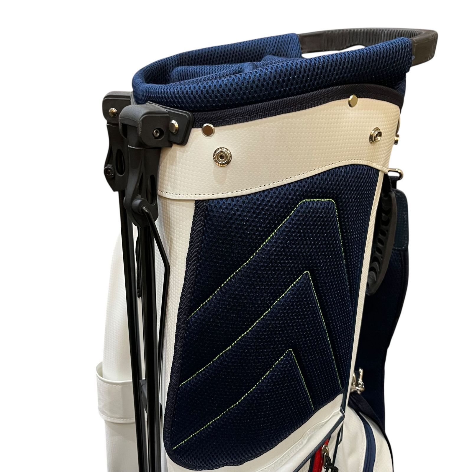 中古○アーノルド・パーマー○9インチ キャディバッグ ホワイト 刺繍