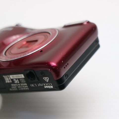中古 COOLPIX L30 レッド 即日発送 デジカメ ニコン 本体 土日祝発送OK