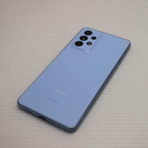新品同様 Galaxy A53 5G SCG15 オーサムブルー スマホ 白ロム 土日祝