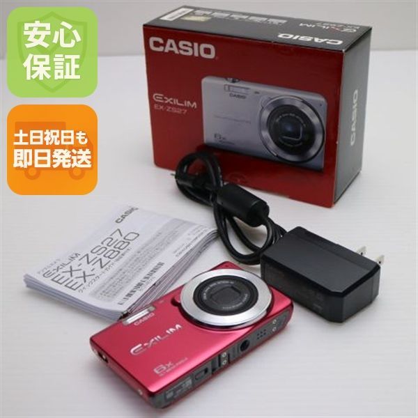 新品同様 EX-ZS27 レッド 即日発送 コンデジ CASIO EXILM 本体 土日祝発送OK 00000