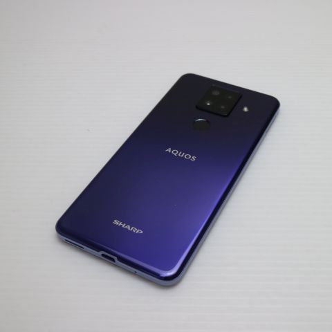 超美品 SIMフリー AQUOS sense4 plus SH-M16 パープル 即日発送 スマホ