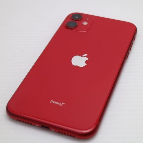 超美品 SIMフリー iPhone 11 64GB プロダクトレッド スマホ 本体 白