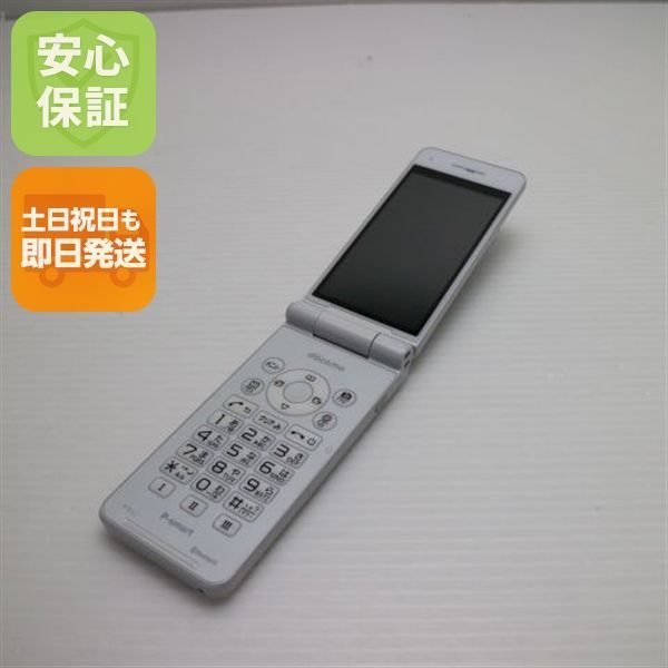 超 P 01 J smart ケータイ ホワイト ガラケー DoCoMo Panasonic 本体 白ロム 00000