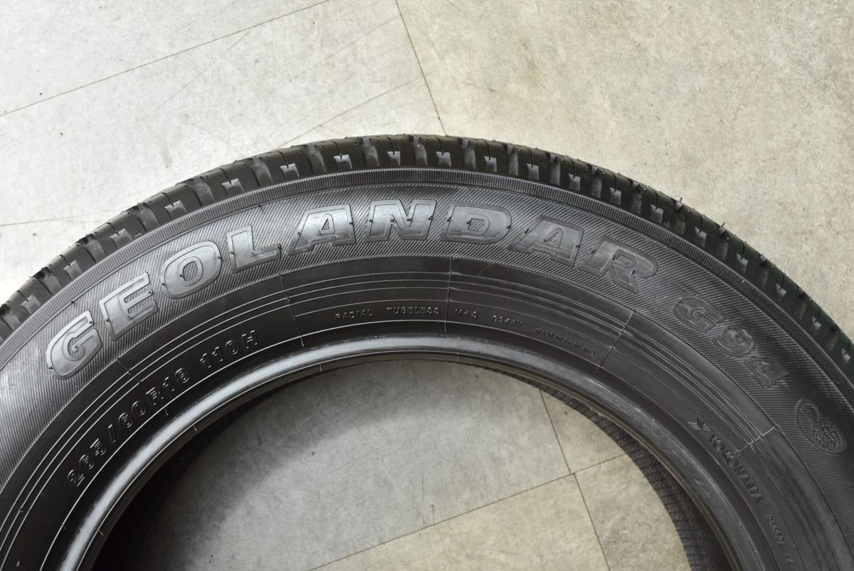 24年新車外し】ヨコハマ ジオランダーG94 265/60R18 4本