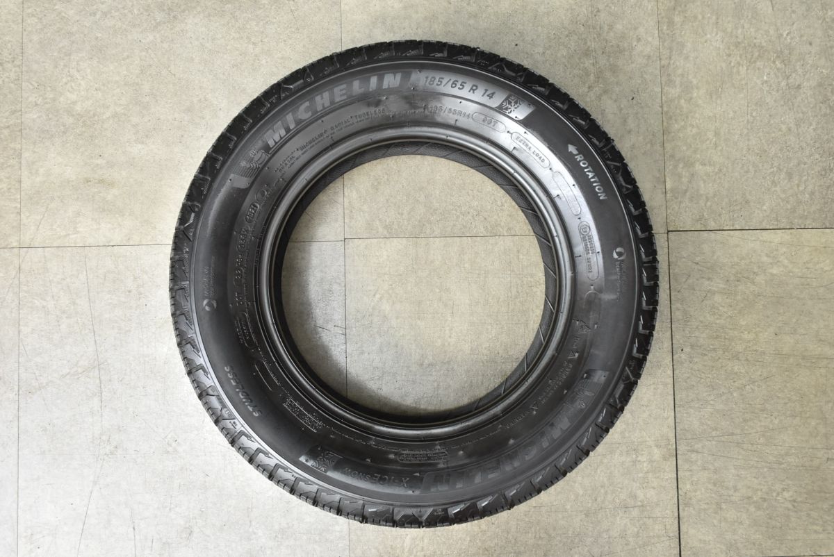  X ICE SNOW 185 65 R 14 2本 モビリオ スパイク エアウェイブ プレマシー ランサー ミシュラン エックスアイススノー 14インチ スタッドレス