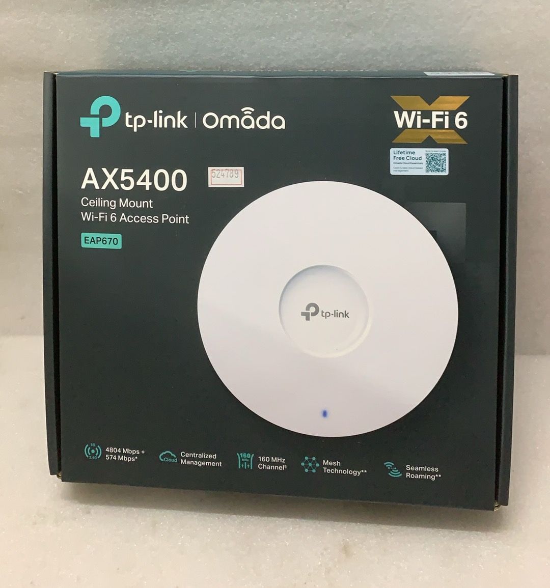 TP Link EAP 670 AX 5400 シーリング Wi Fi 6 アクセスポイント 524789