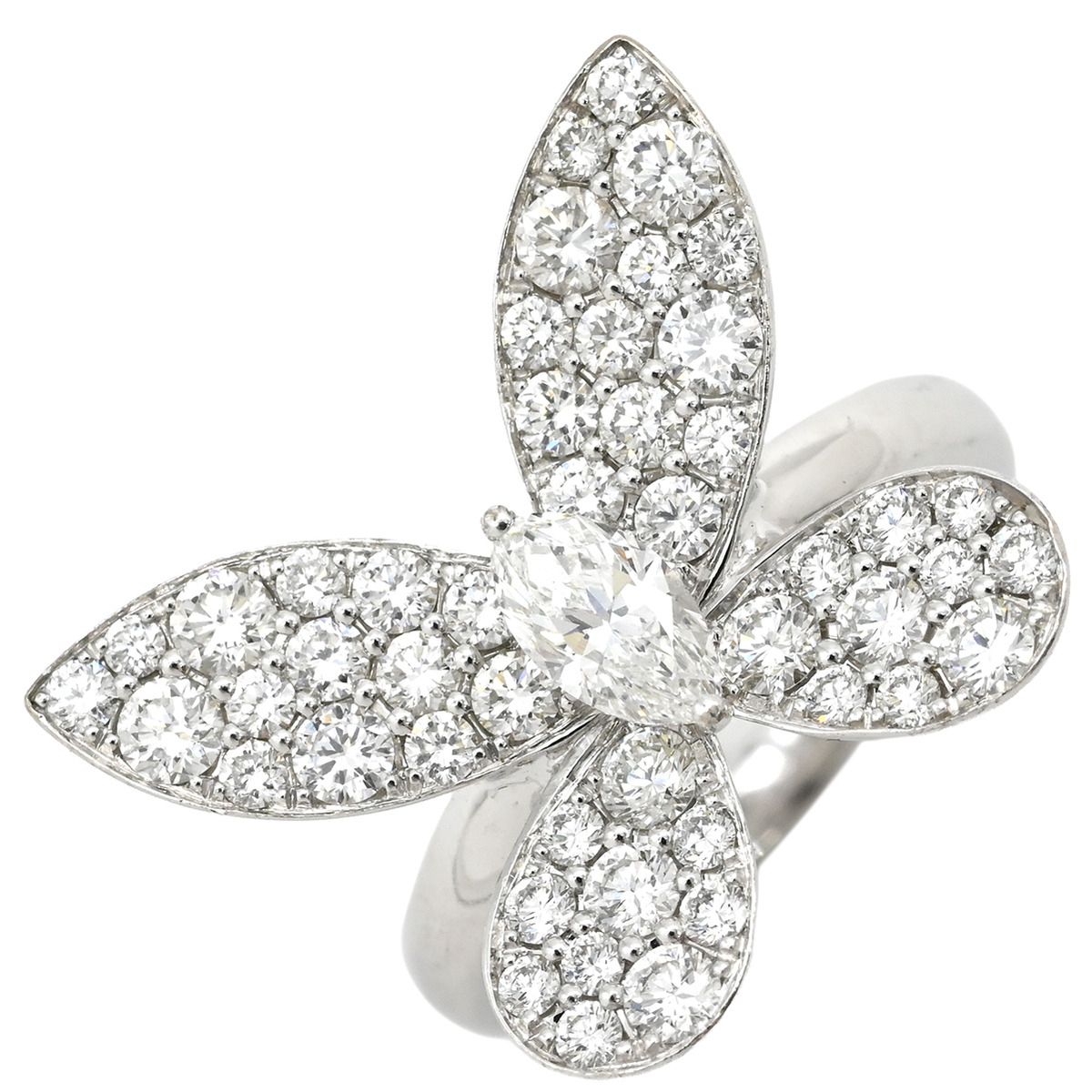 グラフ GRAFF リング 指輪 ミニパヴェ バタフライ ダイヤモンド