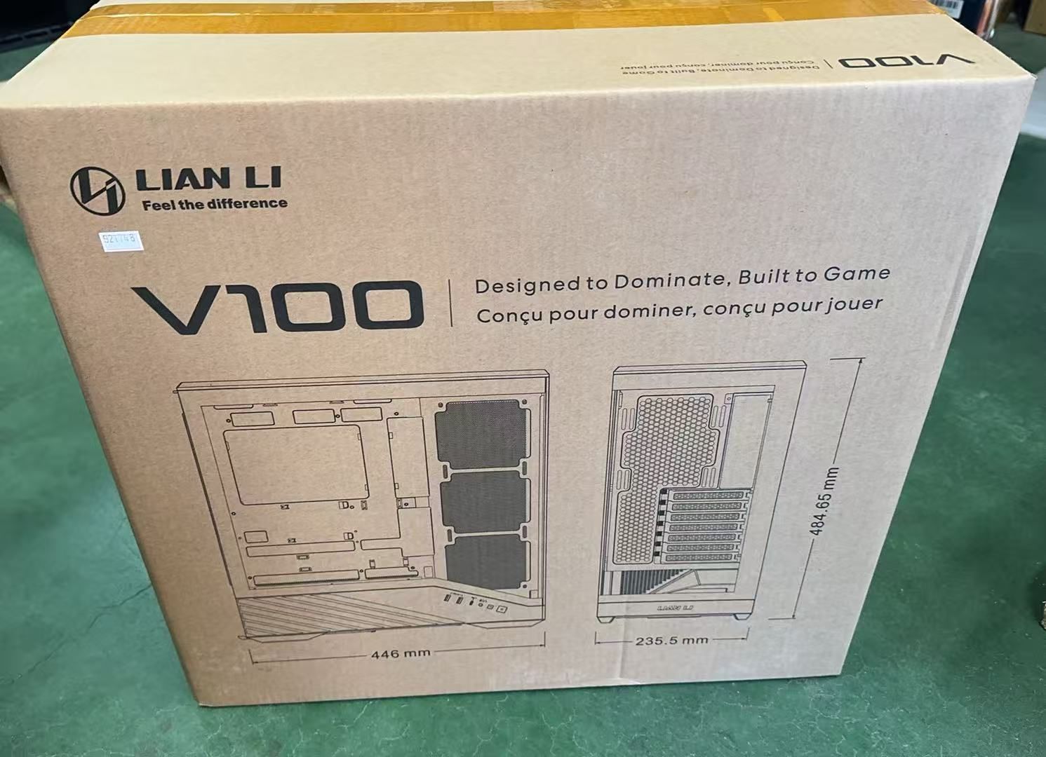 Lian Li VECTOR V 100 White ピラーレス PCケース 921748