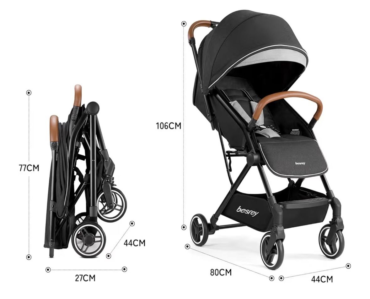 besrey ベビーカー コンパクト b型ベビーカー 新生児 持ち運び 軽量ベビーカー 折畳 自立式ベビーカー