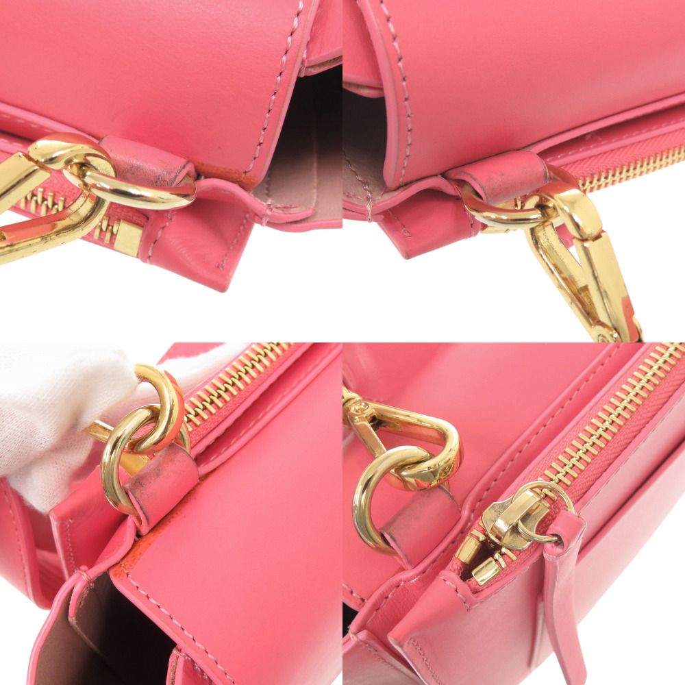 美品 ワンドラー ホルテンシア ミディアム レザー ピンク 2WAY  