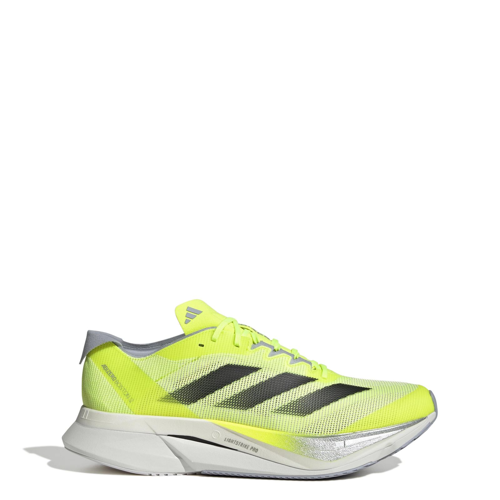 アディダス ランニングシューズ アディゼロ ボストン 12 ユニセックス大人 MDF 81 ルシッドレモン コアブラック シルバーメタリック JQ 2553 24 Free Size