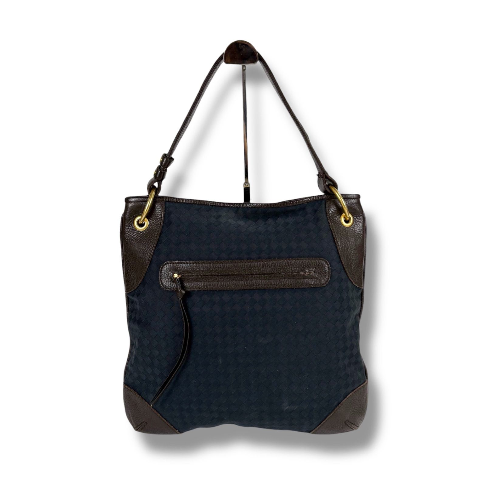 ボッテガヴェネタ BOTTEG VENETA ワンショルダーバッグ ネイビー