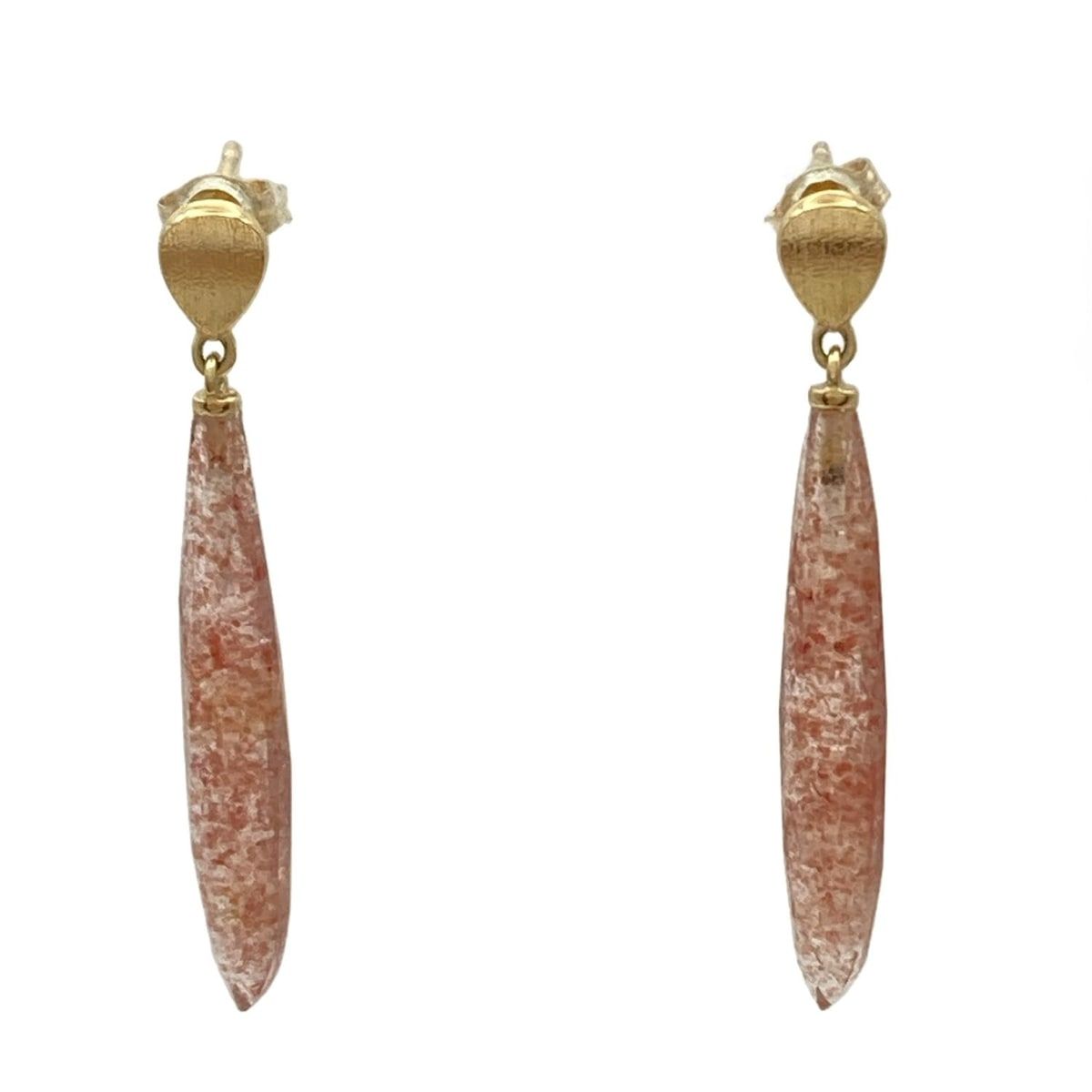 agete アガット ピアス - K 10 YG×レッド