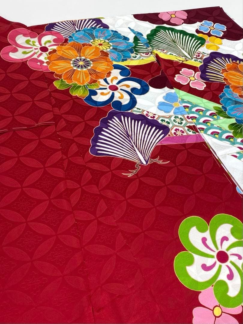 金糸 銀彩 大輪 訪問着 仮絵羽 未仕立て品 正絹 八掛付 舞台衣装 大衆演劇 振袖 仮絵羽 舞台衣装 金駒 金彩 紋意匠 大輪 正絹 FU084 - メルカリ