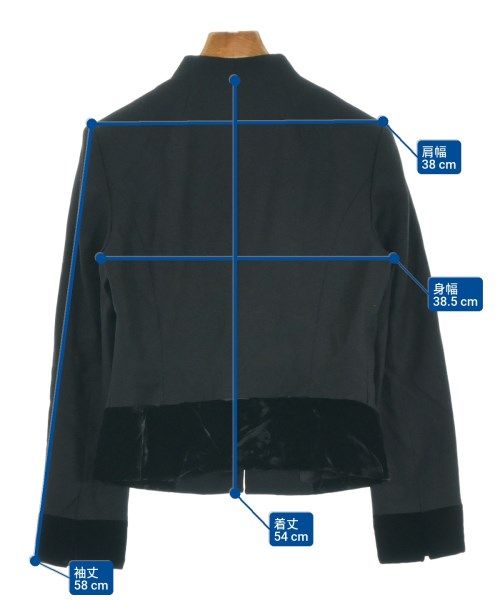 miss ashida ノーカラージャケット レディース 【古着】【中古】【送料