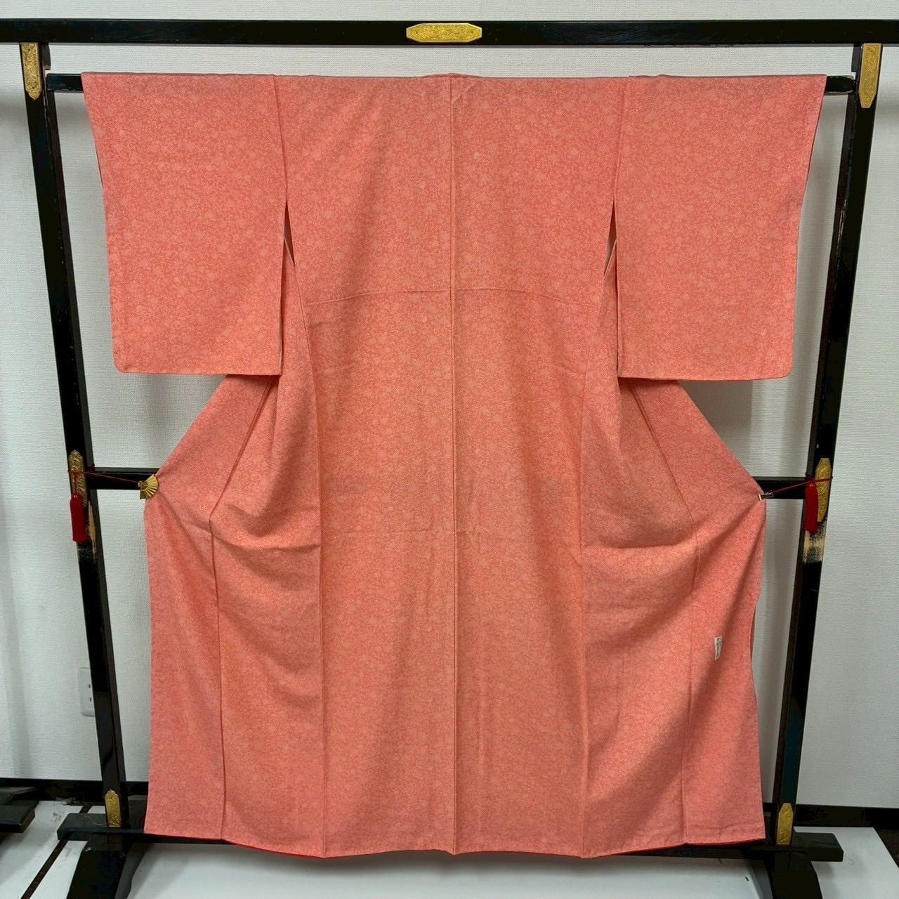 人間国宝 中村勇二郎 江戸小紋 正絹 美しい染め 紋なし 袷 着物 MK-1810