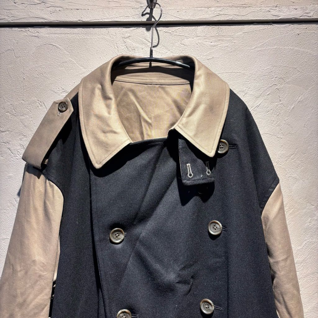 stein ST.405トレンチコート ベージュ/ブラック stein(シュタイン