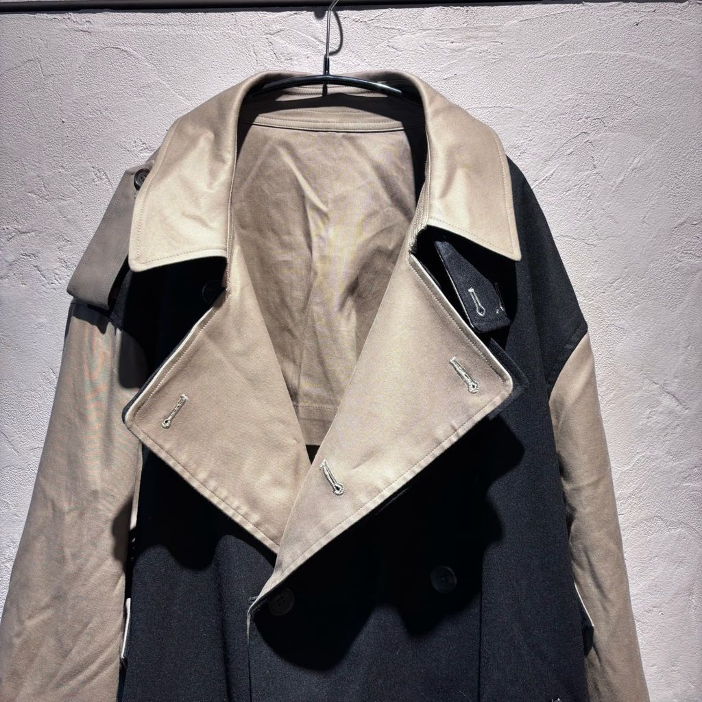 stein. シュタイン 22AW Oversized Double Lapeled Trench Coat