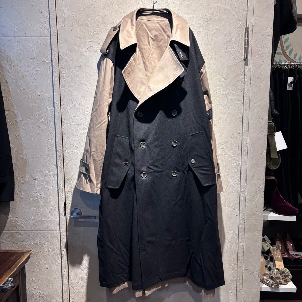 stein. シュタイン 22AW Oversized Double Lapeled Trench Coat