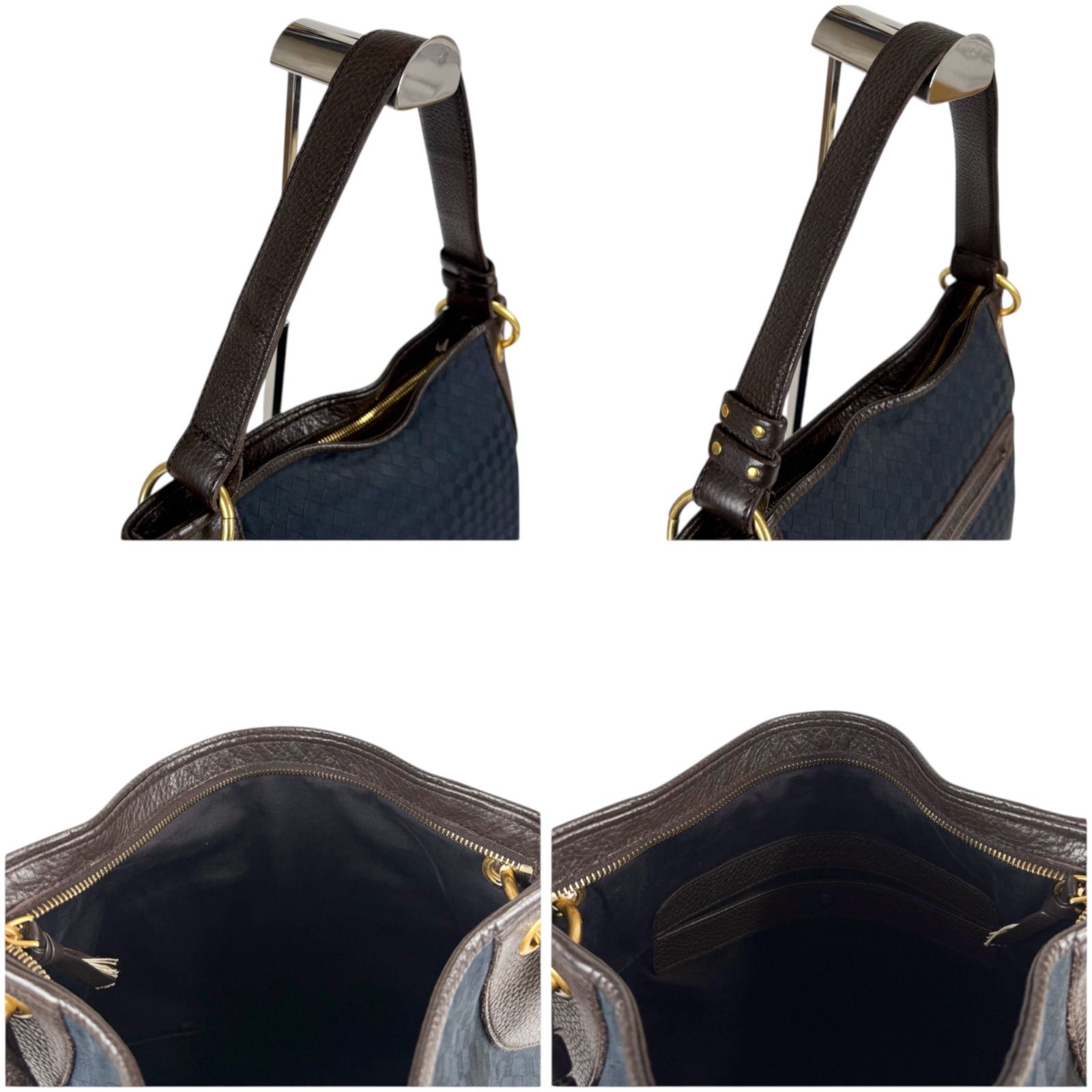 ボッテガヴェネタ BOTTEG VENETA ワンショルダーバッグ ネイビー