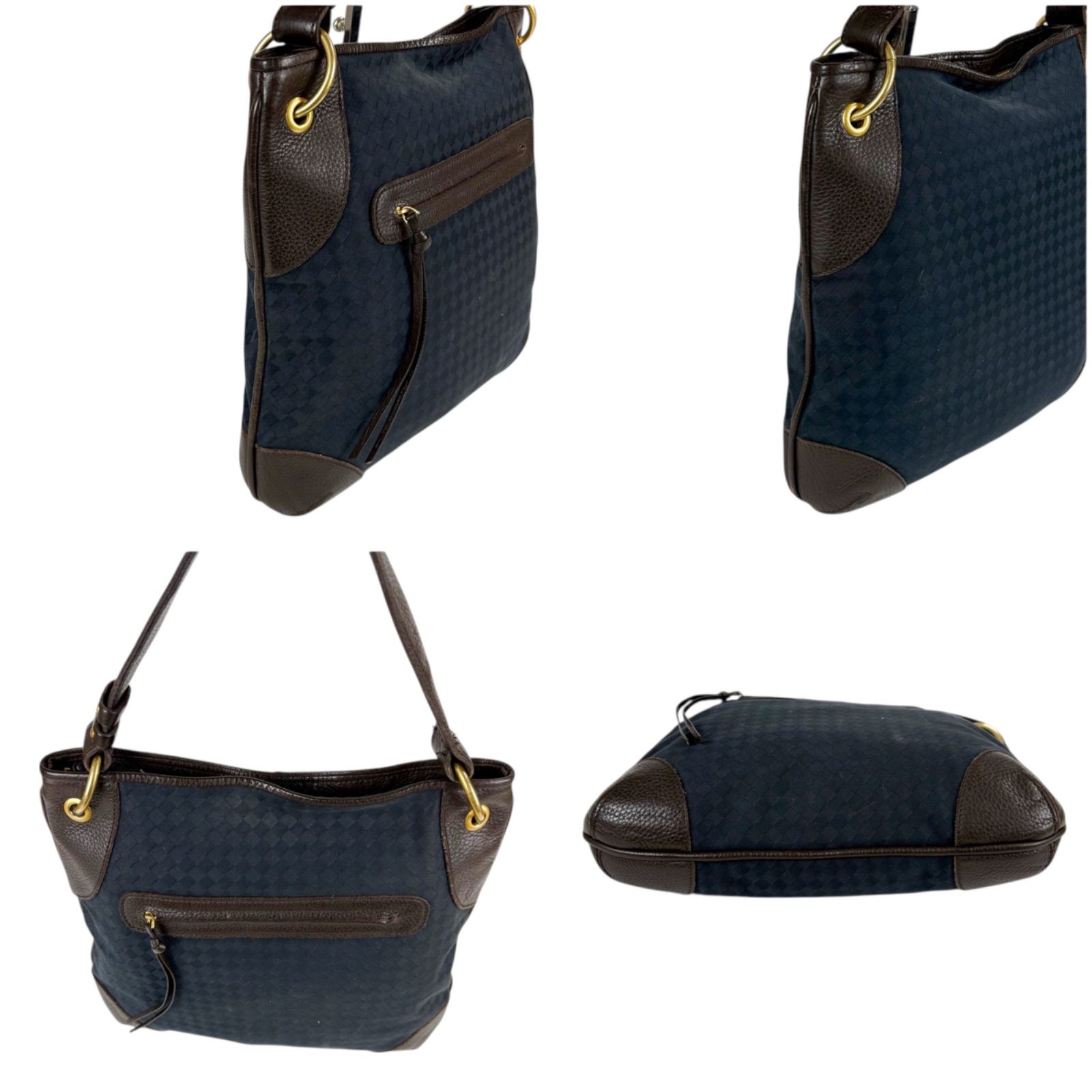 ボッテガヴェネタ BOTTEG VENETA ワンショルダーバッグ ネイビー