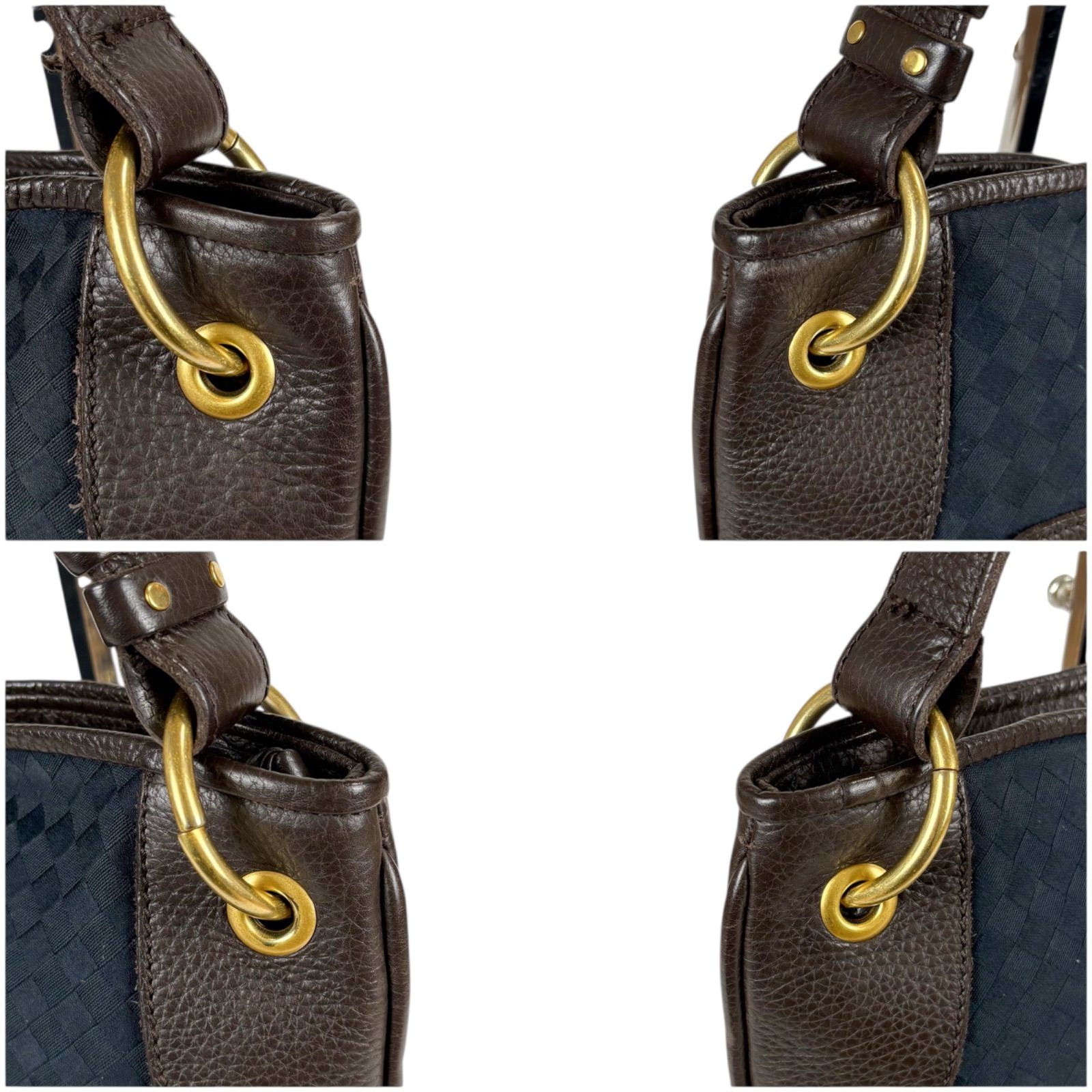 ボッテガヴェネタ BOTTEGA VENETA ワンショルダーバッグ ネイビー 