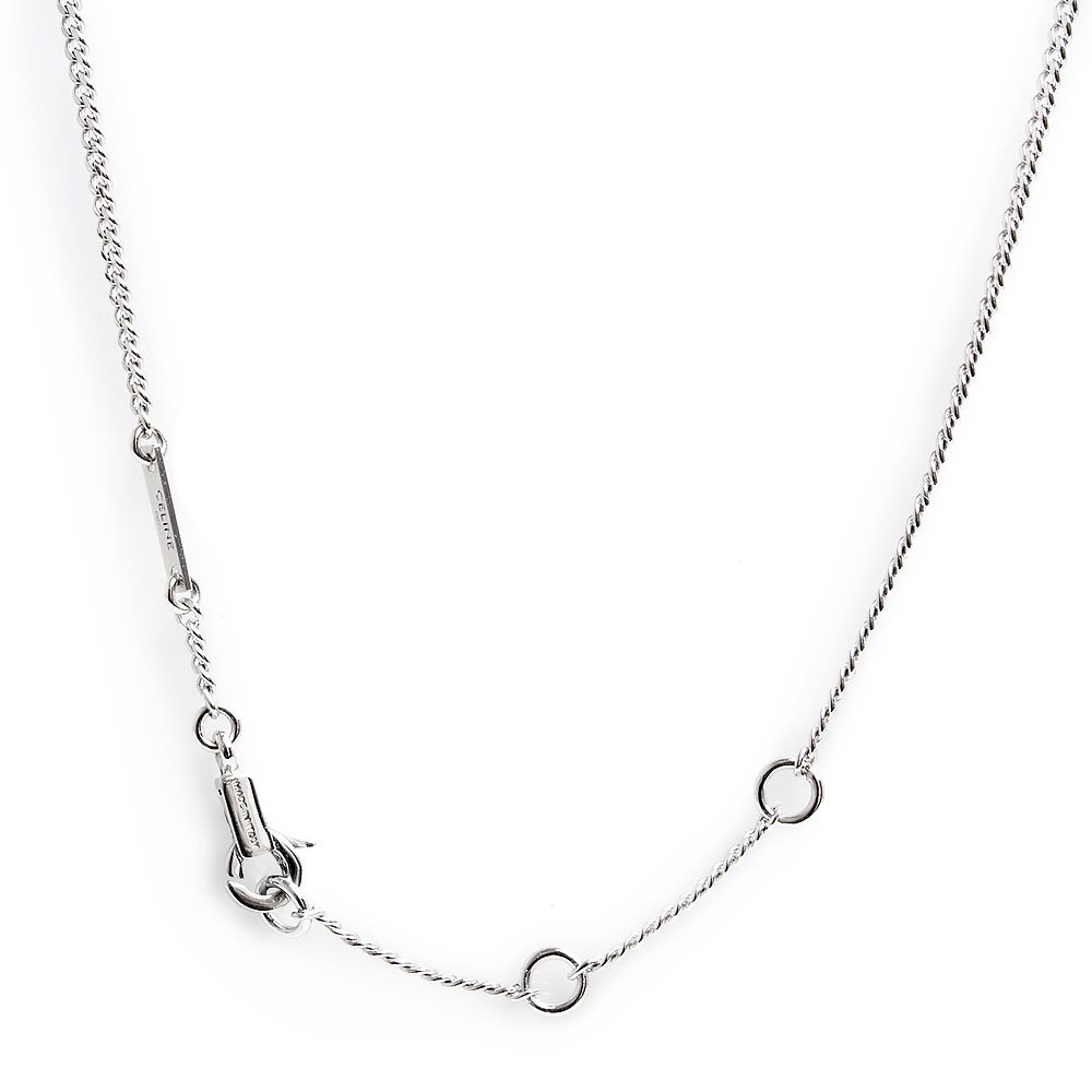 セリーヌ トリオンフ ラインストーン ペンダント ネックレス