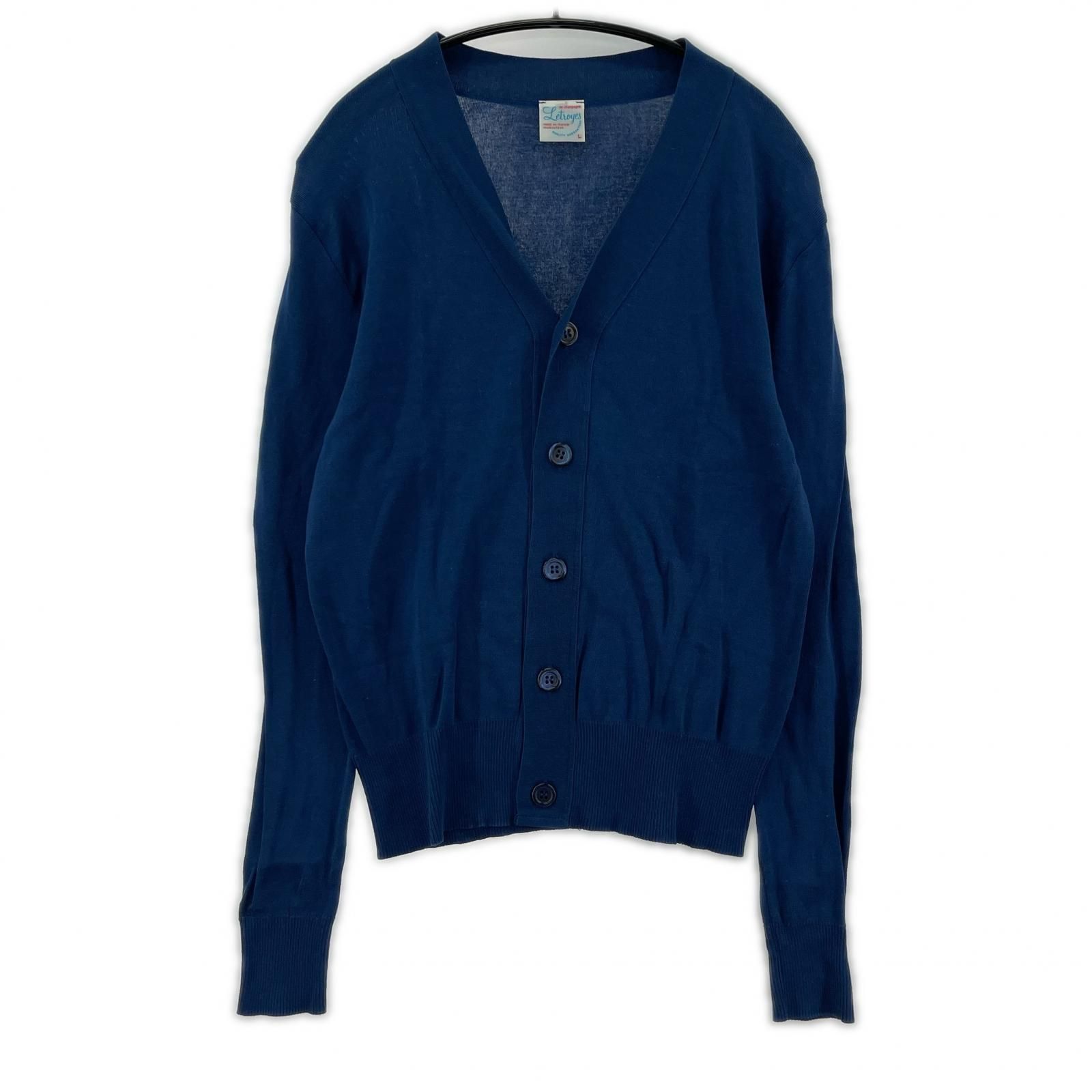 Letroyes ルトロワ アンリカーディガン sizeL/ネイビー - メルカリ