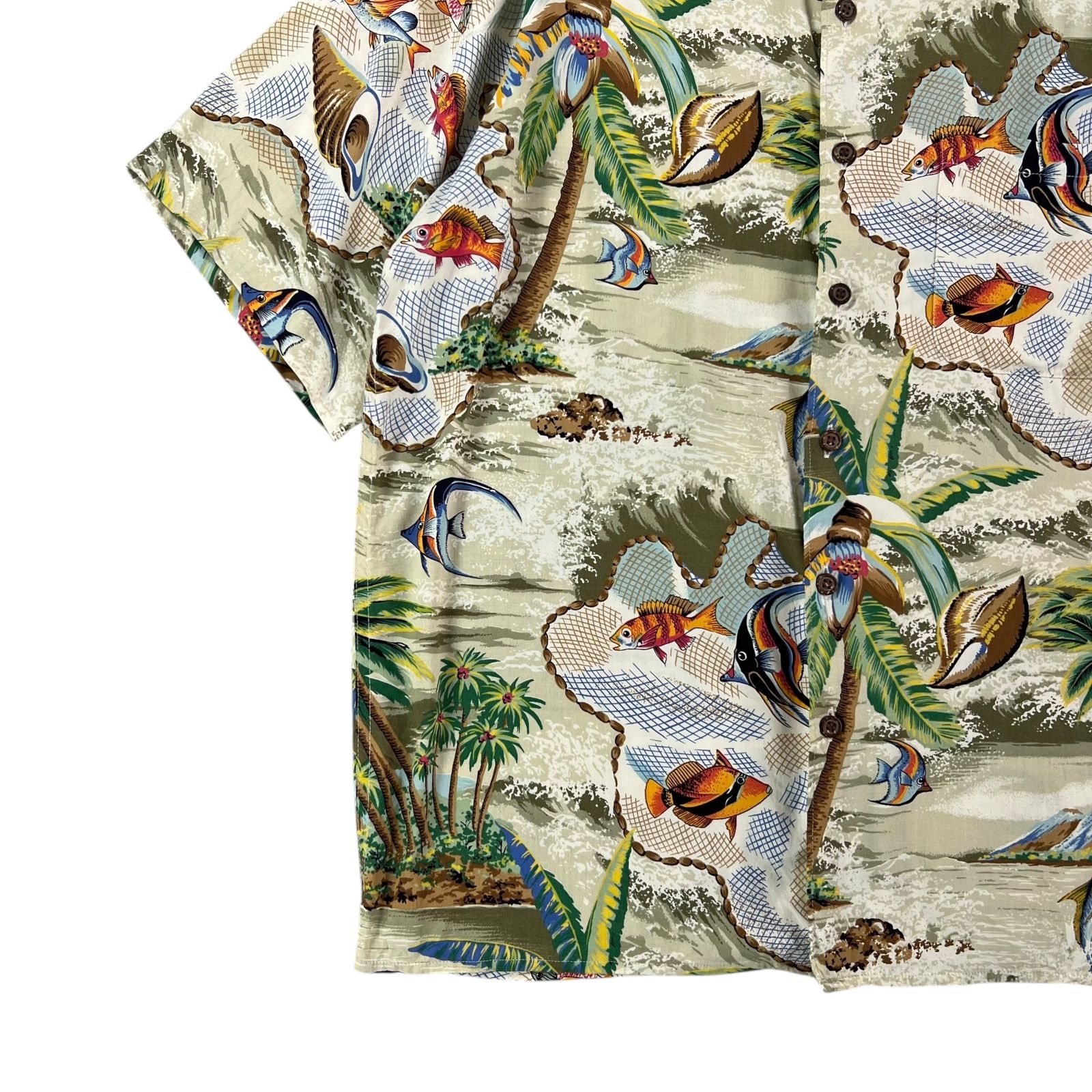 90's Reyn Spooner / レインスプーナー フィッシュパターン アロハ