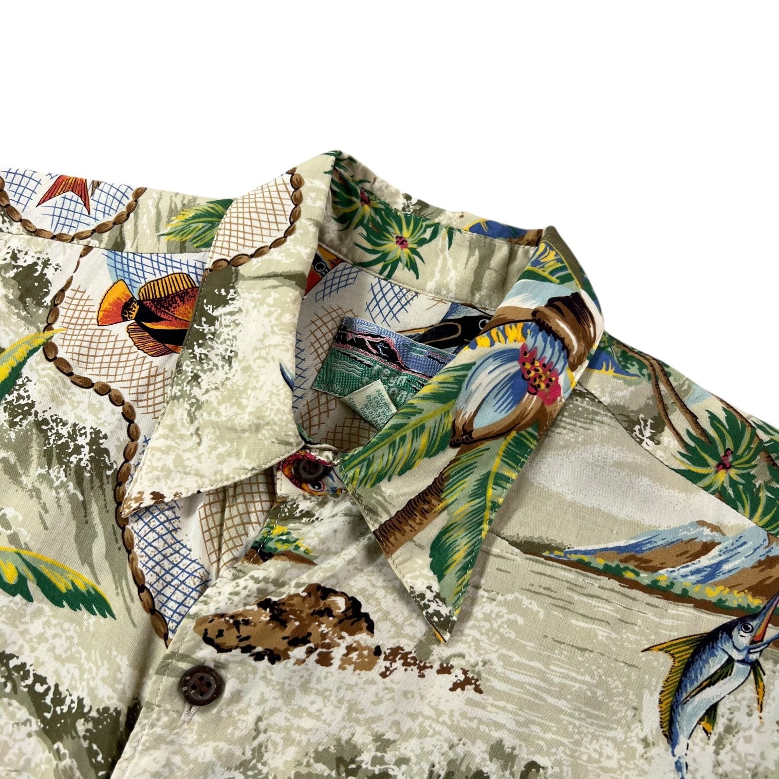 90's Reyn Spooner / レインスプーナー フィッシュパターン アロハ