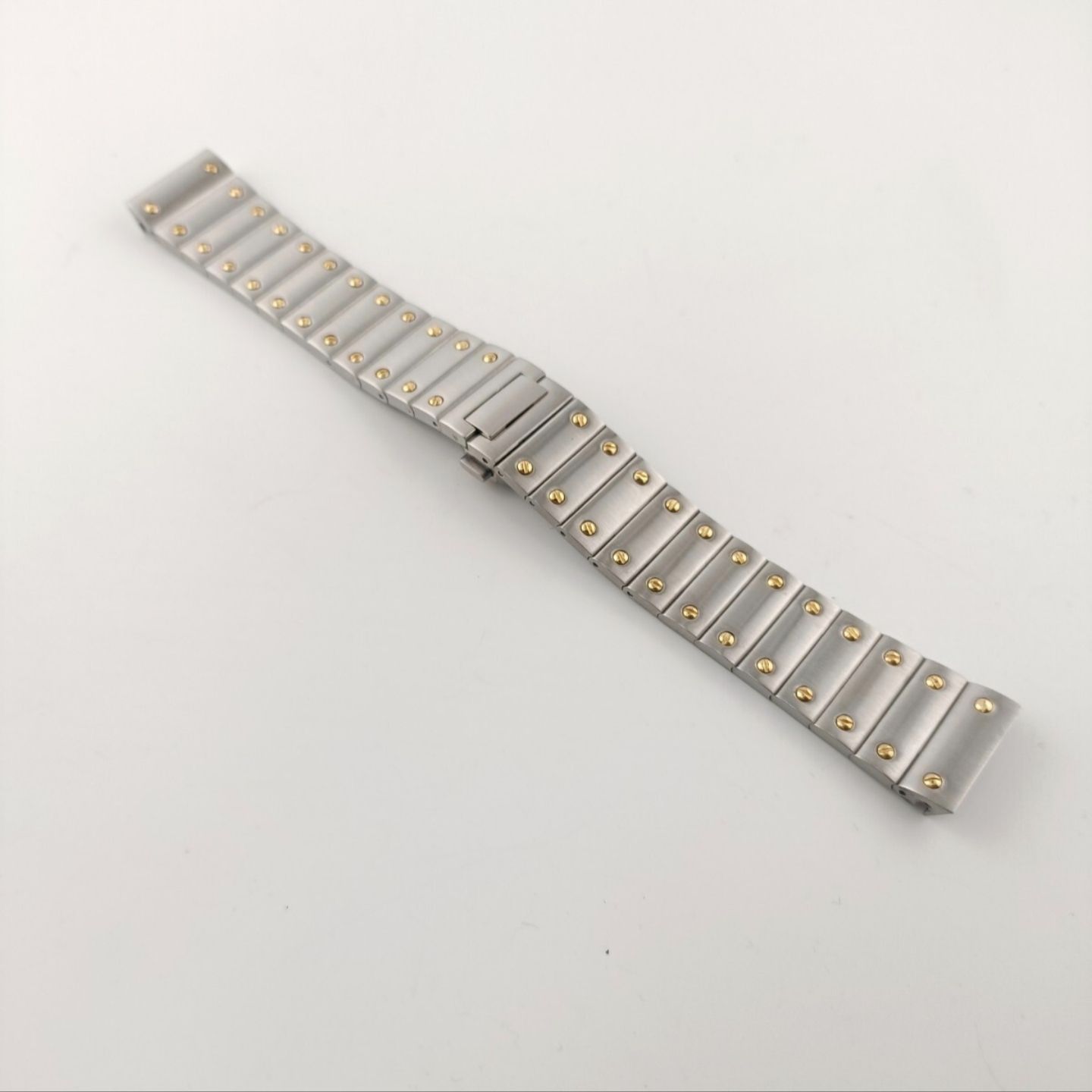 20 mm 腕時計 修理交換用 ブレスレット 金属ベルト シルバー ゴールド 対応 カルティエ サントス100 Cartier 社外品