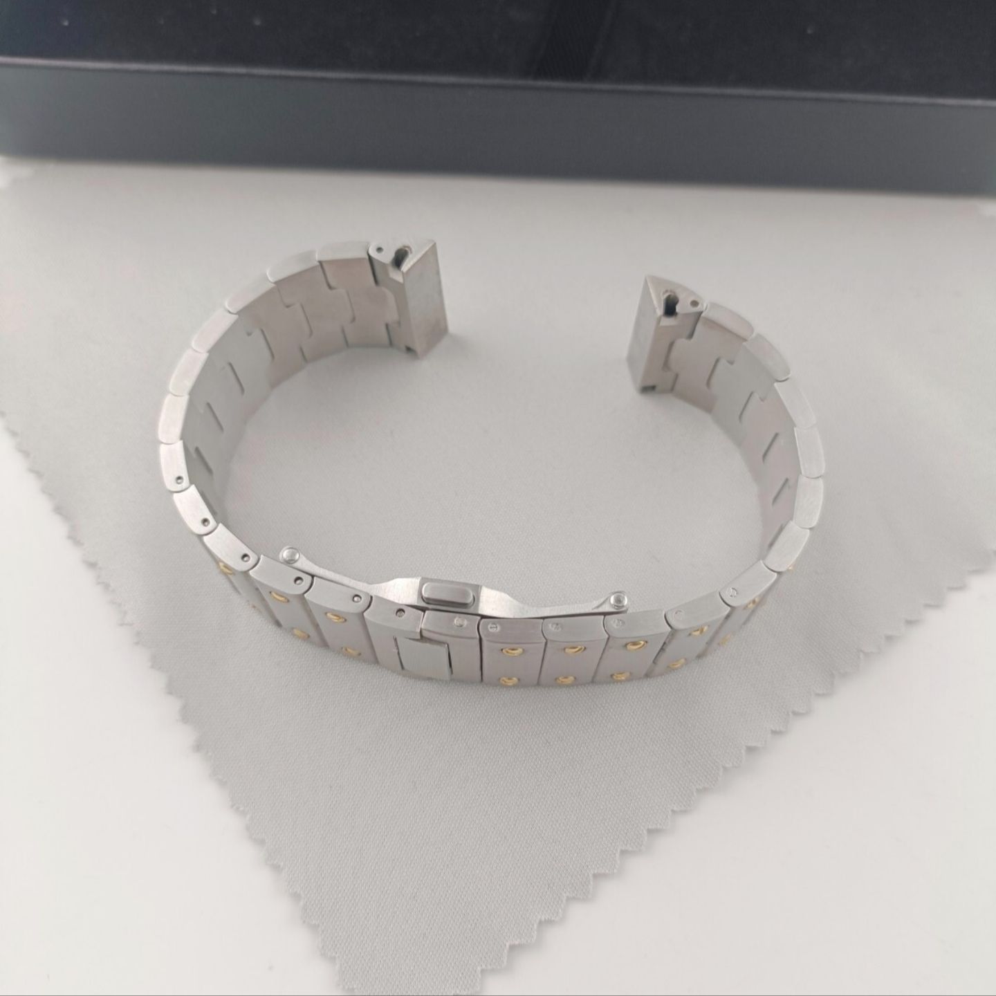 20mm 腕時計 修理交換用 ブレスレット 金属ベルト シルバー×ゴールド