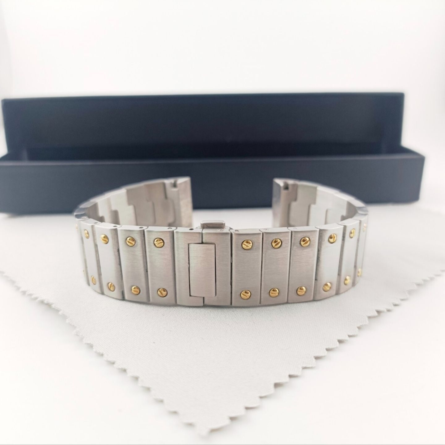 20mm 腕時計 修理交換用 ブレスレット 金属ベルト シルバー×ゴールド