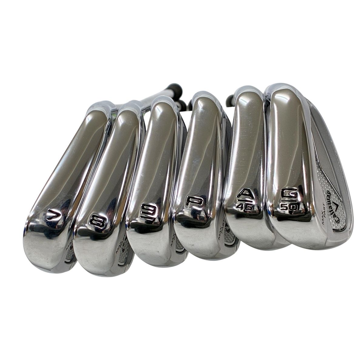 Callaway ELYTE MAX FAST LIN-Q GREEN 40 R アイアンセット 7-9 P A G 6本セット キャロウェイ エリート マックス ファスト リンク グリーン ゴルフクラブ 良好