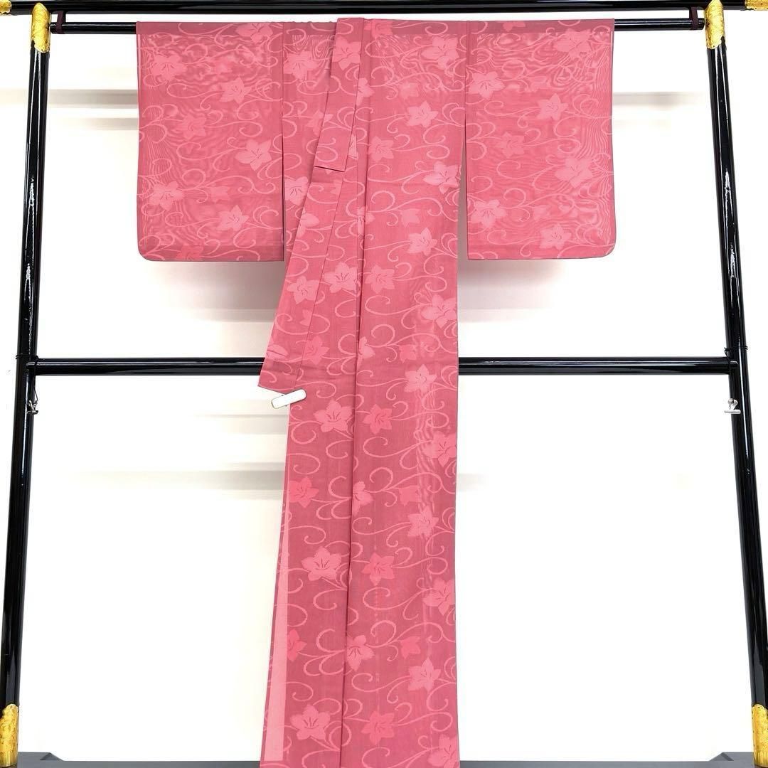 着物と帯 時流】SK12ys◇夏着物 購入 正絹 色無地◇地紋入 美品 紗