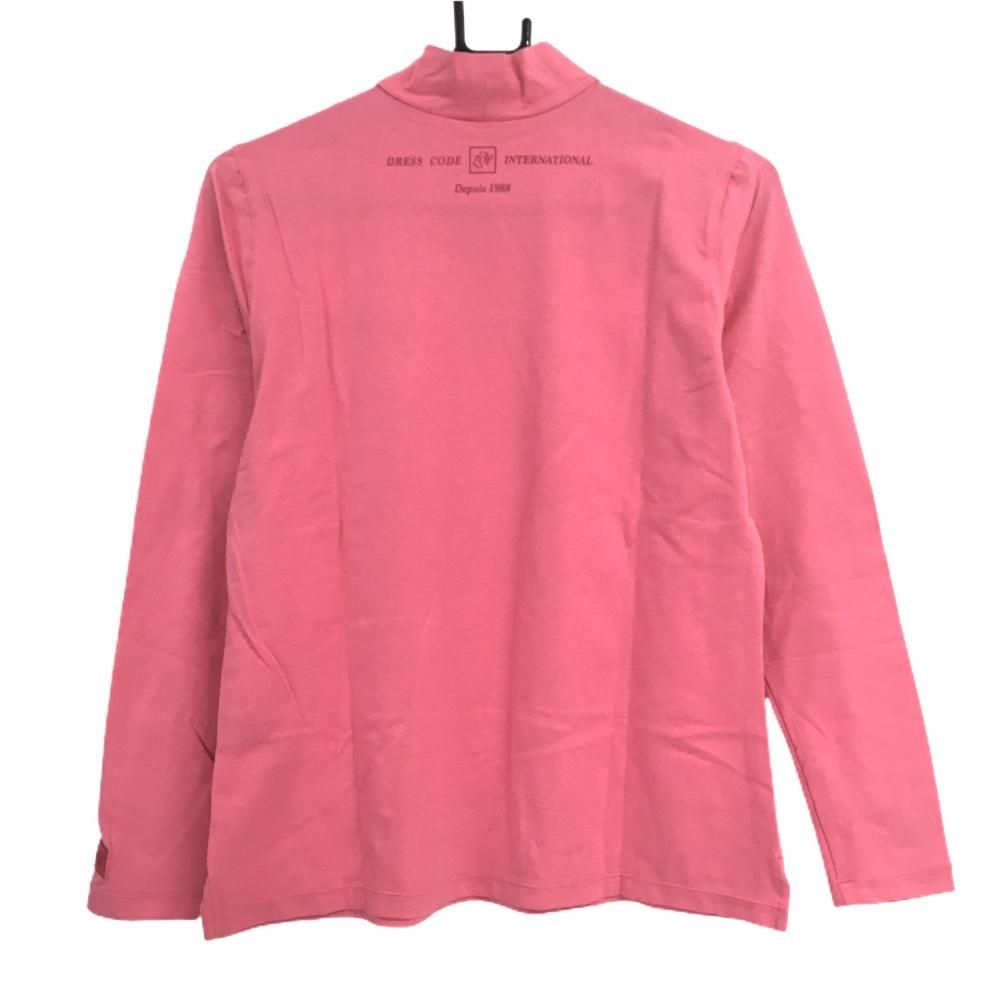 新品】ゾーイ 長袖ハイネックシャツ ピンク コットン混 レディース 38