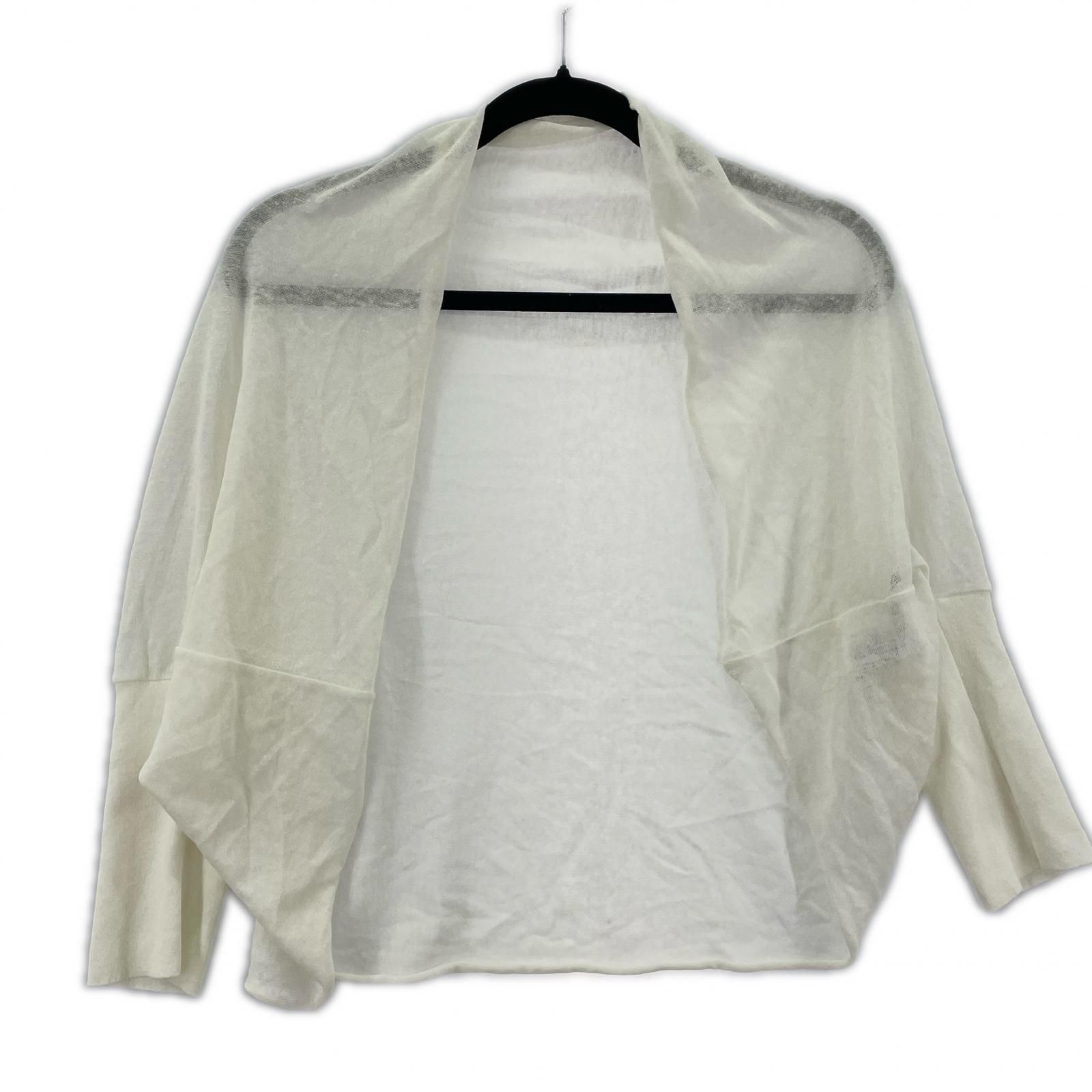 FOXEY フォクシー Half Moon シアー ボレロカーディガン size表記なし オフホワイト